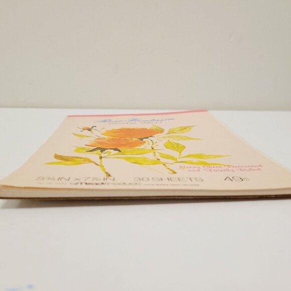 Vtg Mead Stationery Letter Pad Writing Tablet Rose Fantasia 30 Sheets CLEAN - Picture 3 of 6
